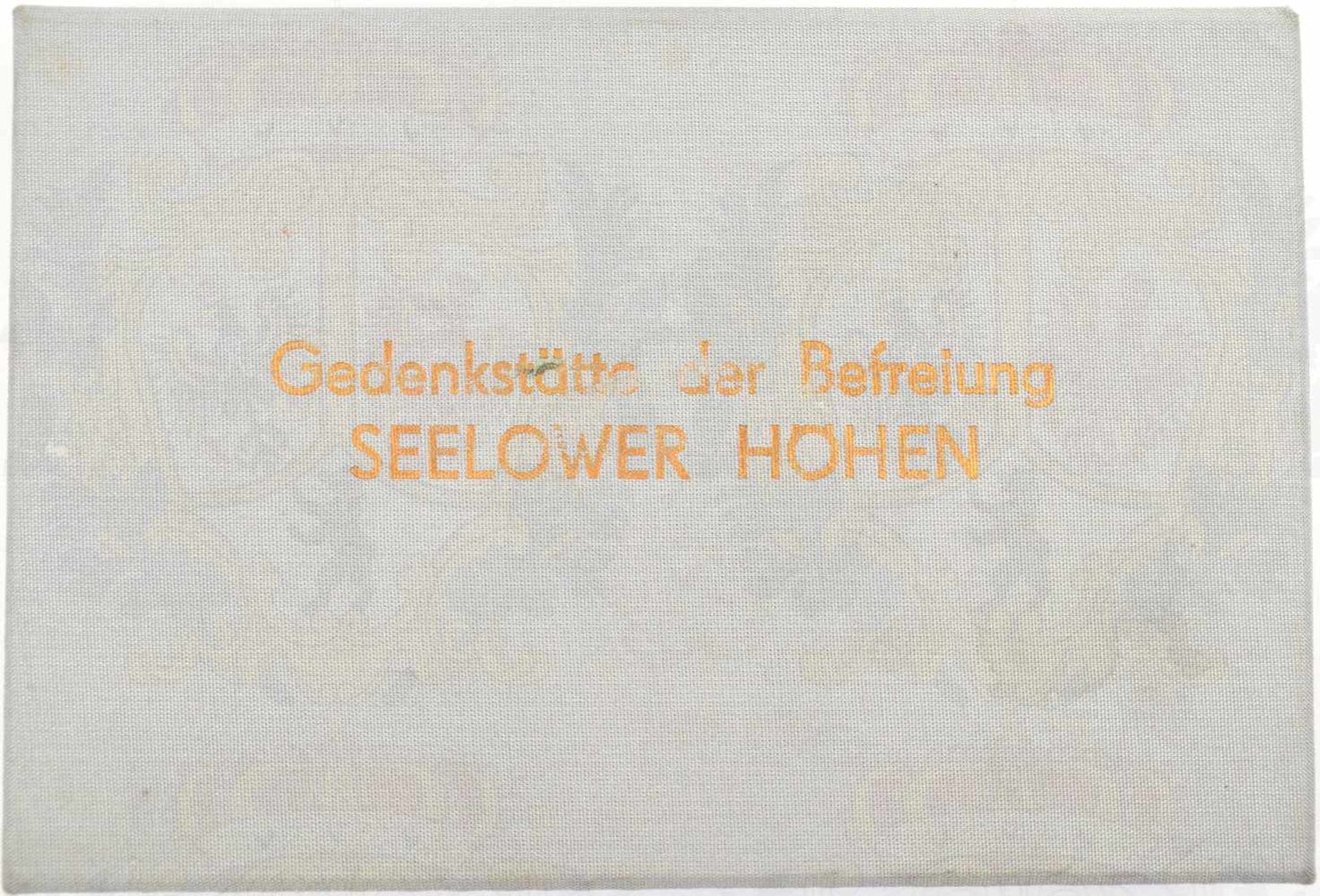 PLAKETTE SEELOWER HÖHEN, Weisses Böttger Steinzeug Meißen, 19,5x12 cm , zum 10 Jahrestag 1972- - Bild 3 aus 3