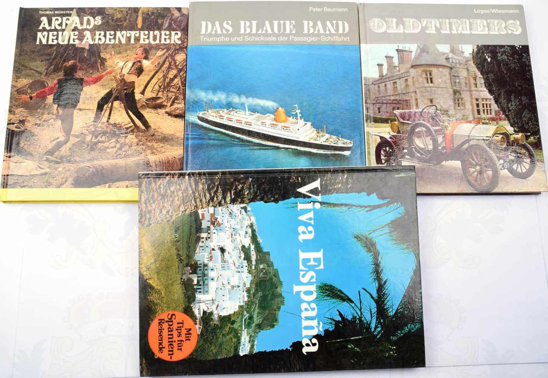 LOT 29 ALBEN, meist Bildbände Gloria, Das blaue Band, Oldtimer, Safari, Zauber d. Alpenwelt,