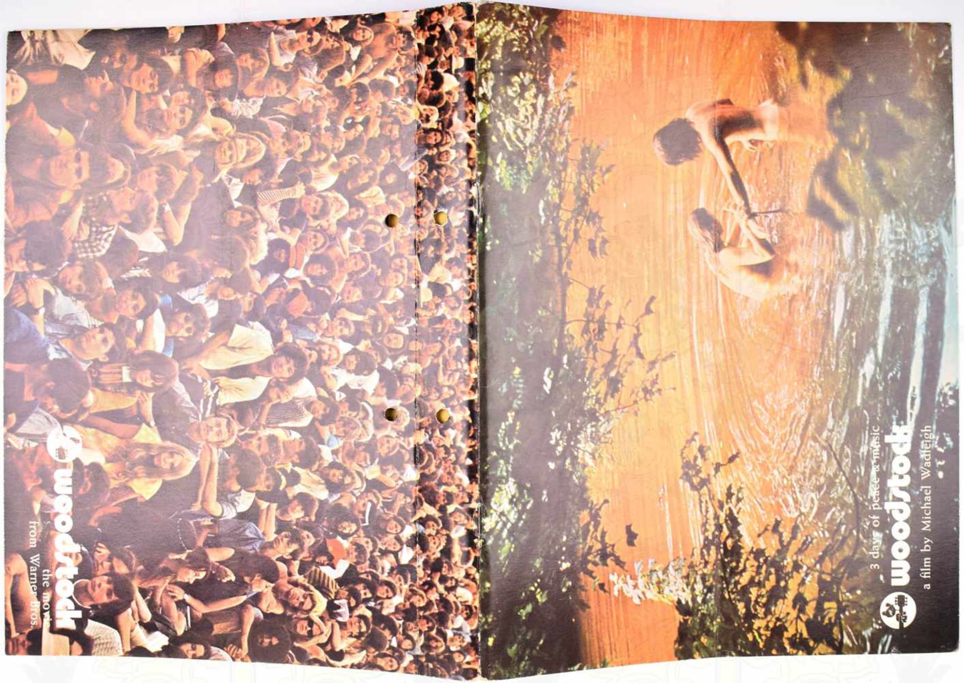 WOODSTOCK FILMBUCH 1969, 3 Days of Peace &. Music, by Michael Wadleigh, Concert Hall Publications