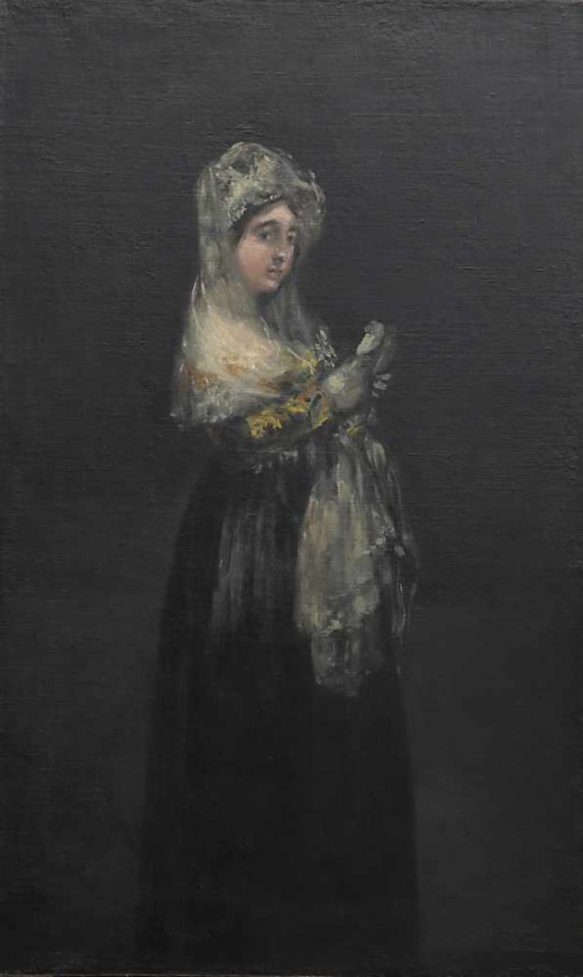 FRANCISCO LAMEYER (PUERTO DE SANTA MARÍA 1825 - MADRID 1877). Attributed to. A girl.Oil on canvas