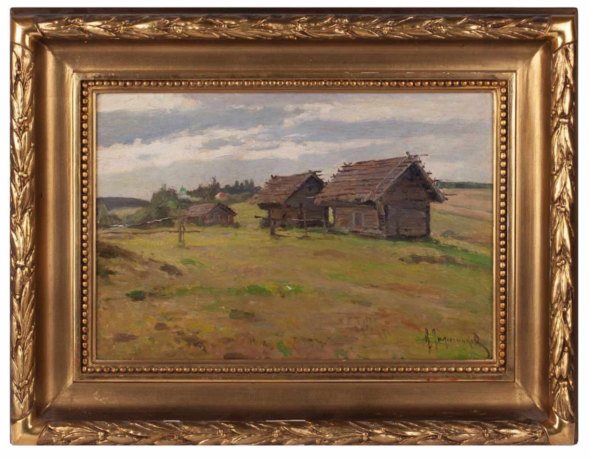 Alexander Lazhechnikov "Rural Landscape"Alexander Lazhechnikov (1879 – 1955) "Rural Landscape".
