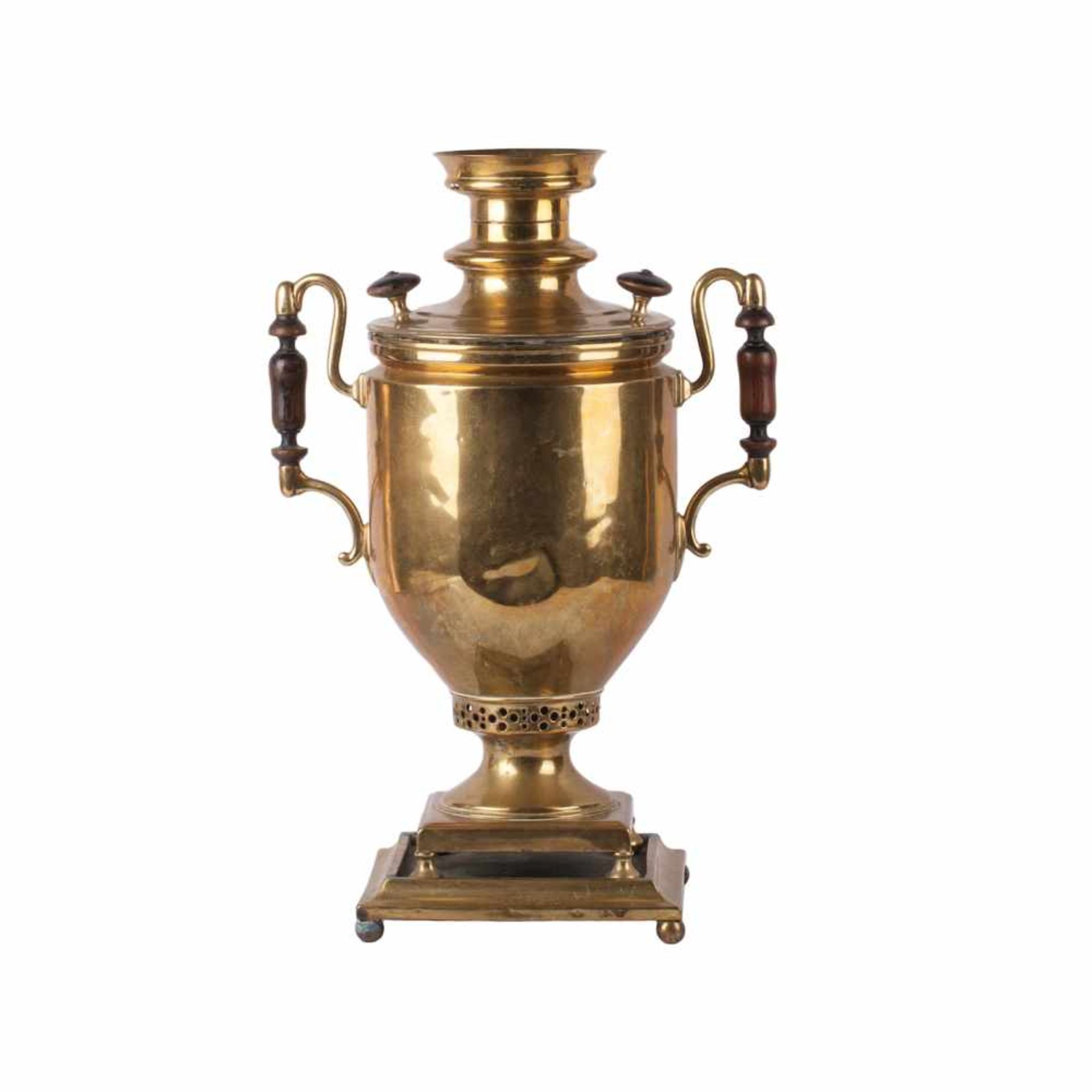 Russian samovar in the shape of a vaseRussian samovar in the shape of a vase. Brass, Russia, 19th - Bild 5 aus 5