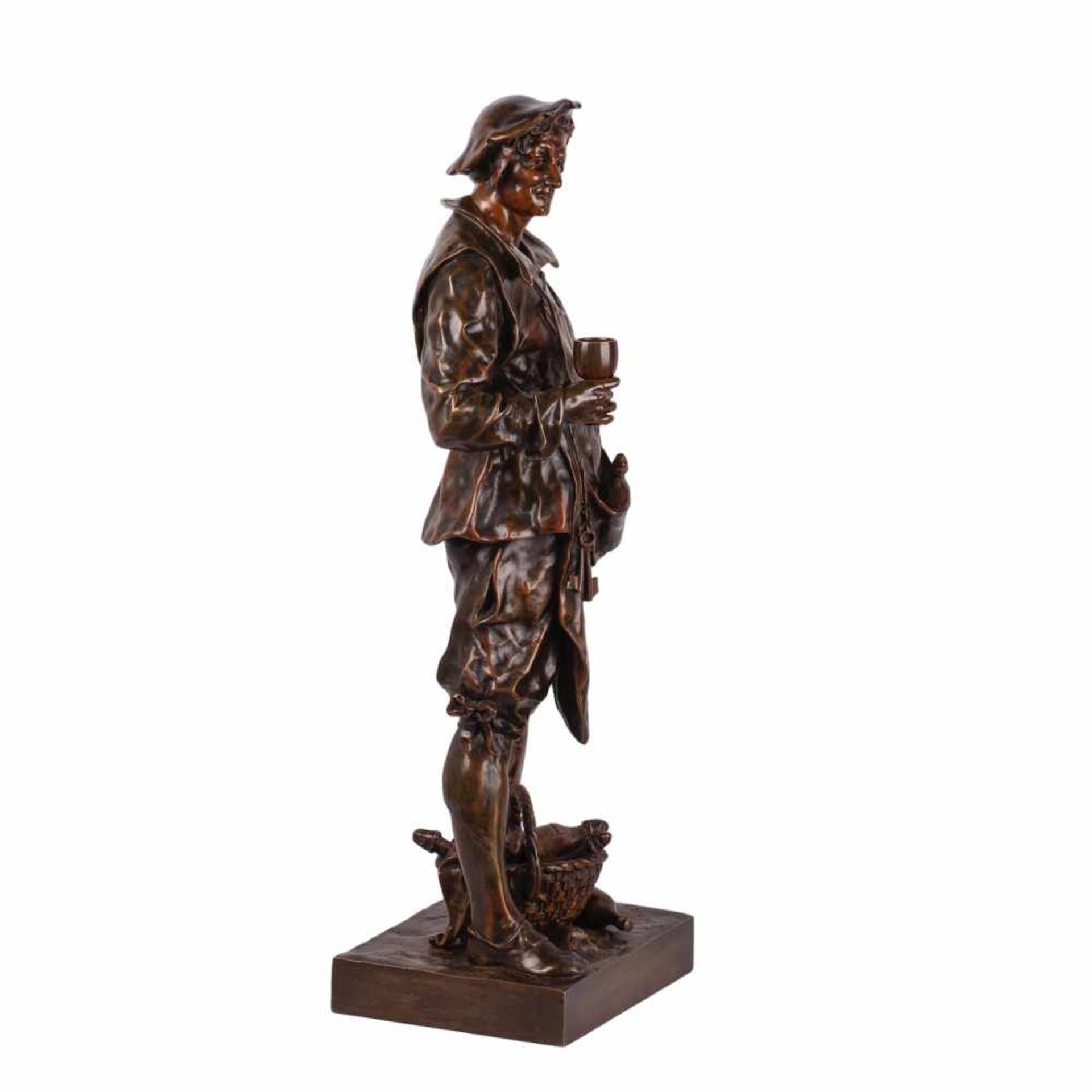 Exceptional Rare Bronze Figure “LE SOMMELIER”Exceptional Rare Bronze Figure “Le Somellier” by - Bild 5 aus 8