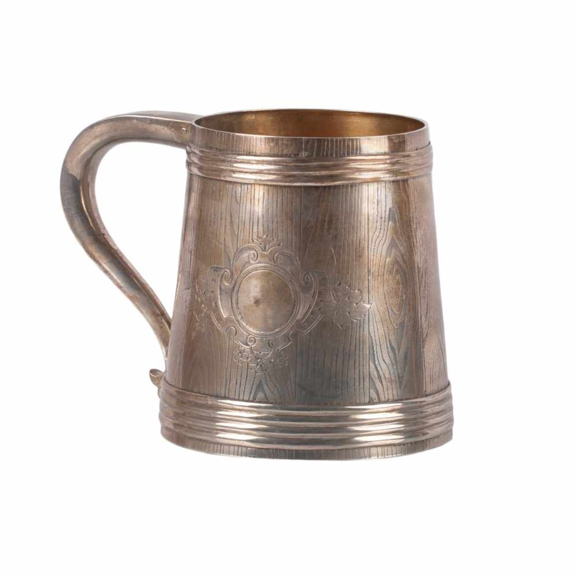 Massive Russian silver trompe l'oeil tankardMassive Russian silver trompe l'oeil tankard. 84 - Bild 2 aus 6