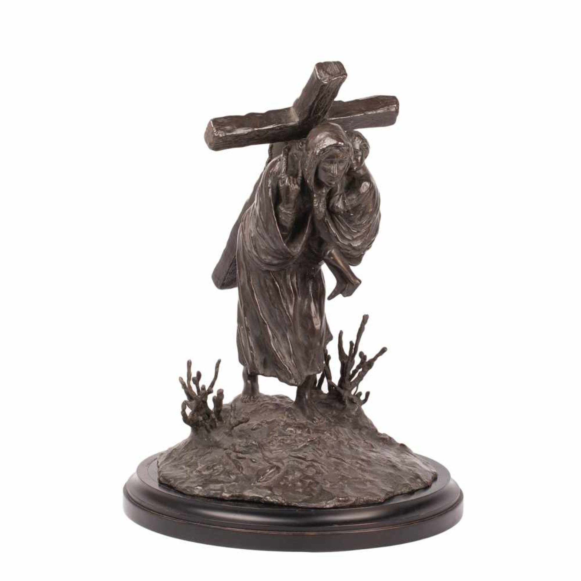 Extremely rare Russian bronze compositionExtremely rare Russian bronze composition "Heavy Cross".