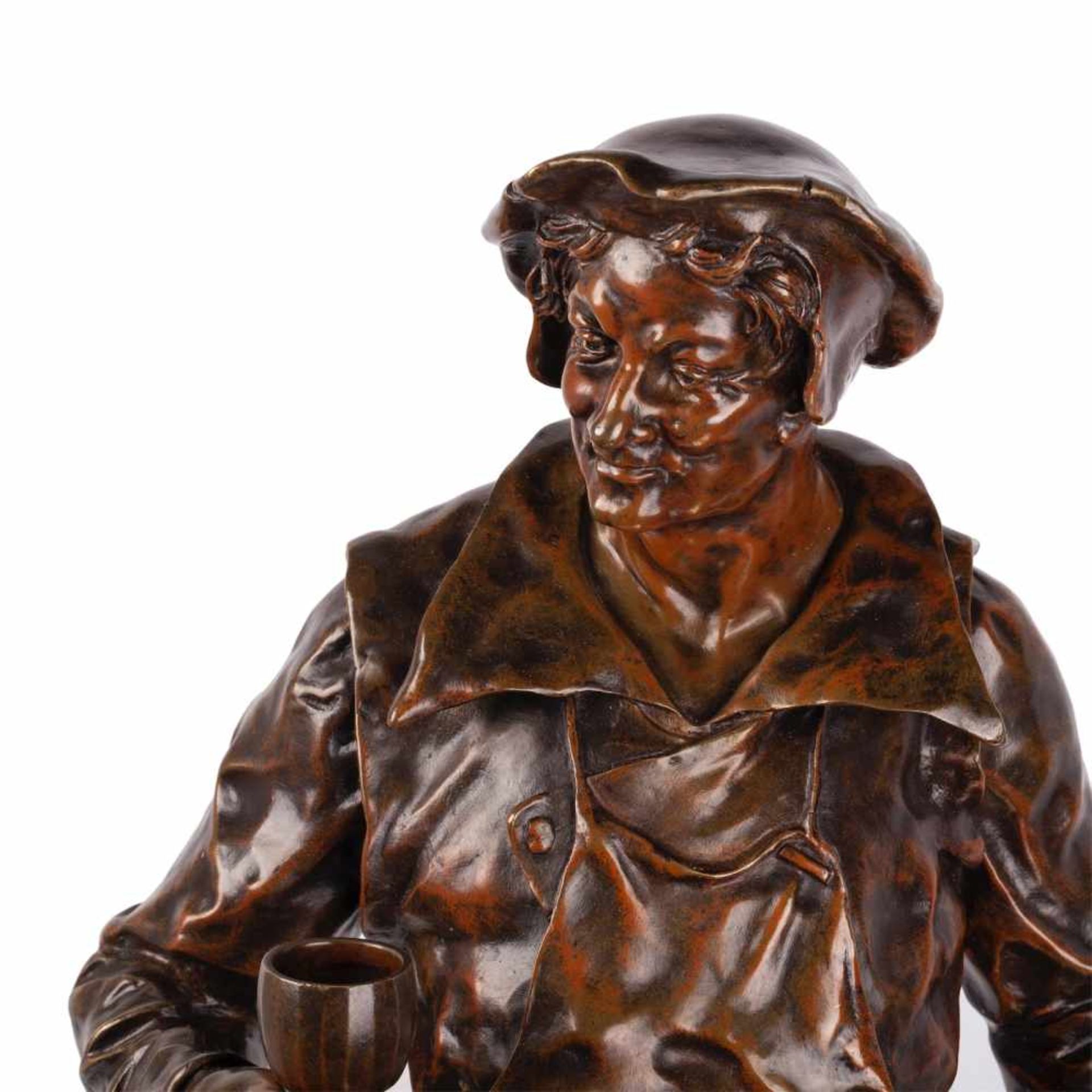 Exceptional Rare Bronze Figure “LE SOMMELIER”Exceptional Rare Bronze Figure “Le Somellier” by - Bild 2 aus 8