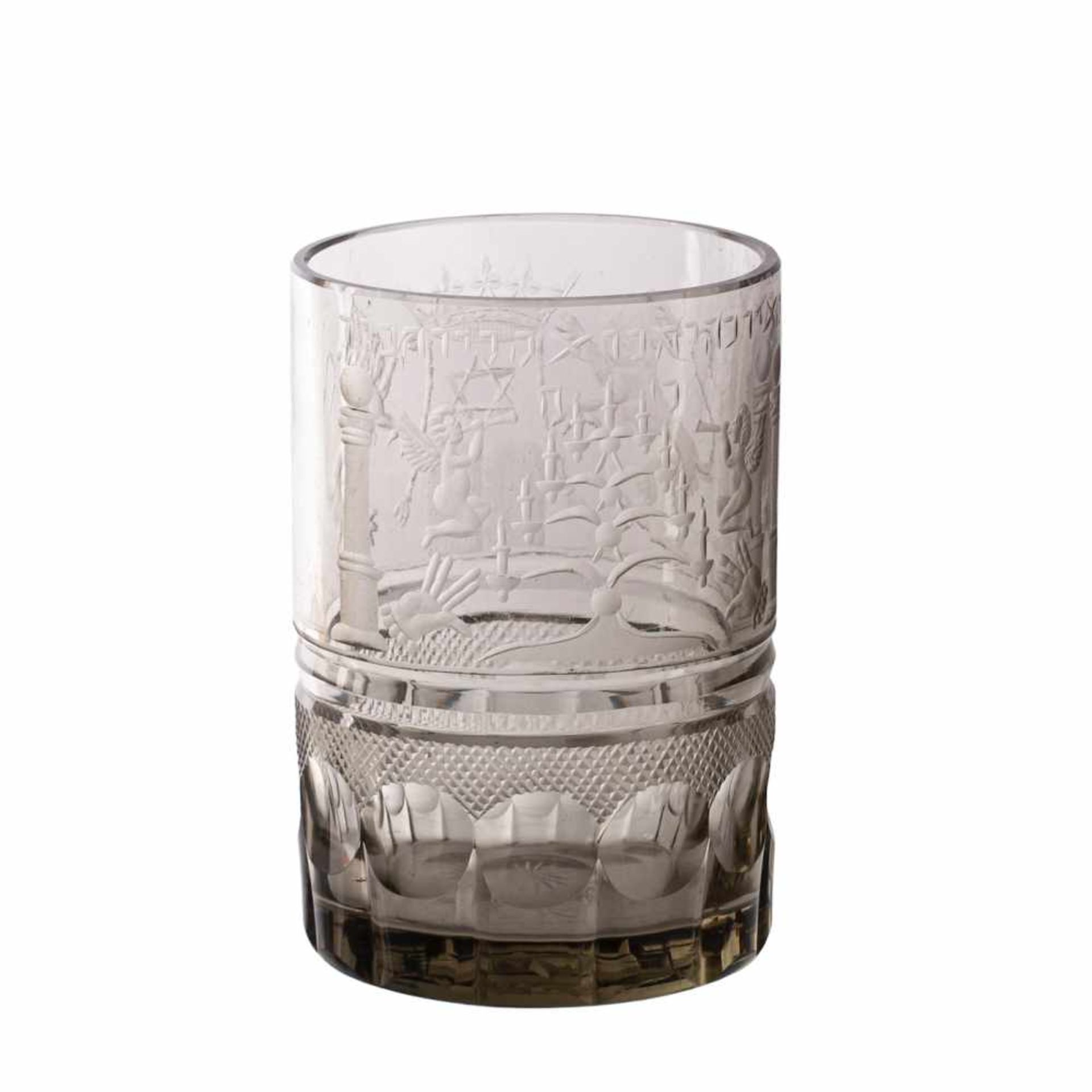 A massive shabbat wine glass beakerA shabbat wine glass beaker. Poland as a part of the Russian