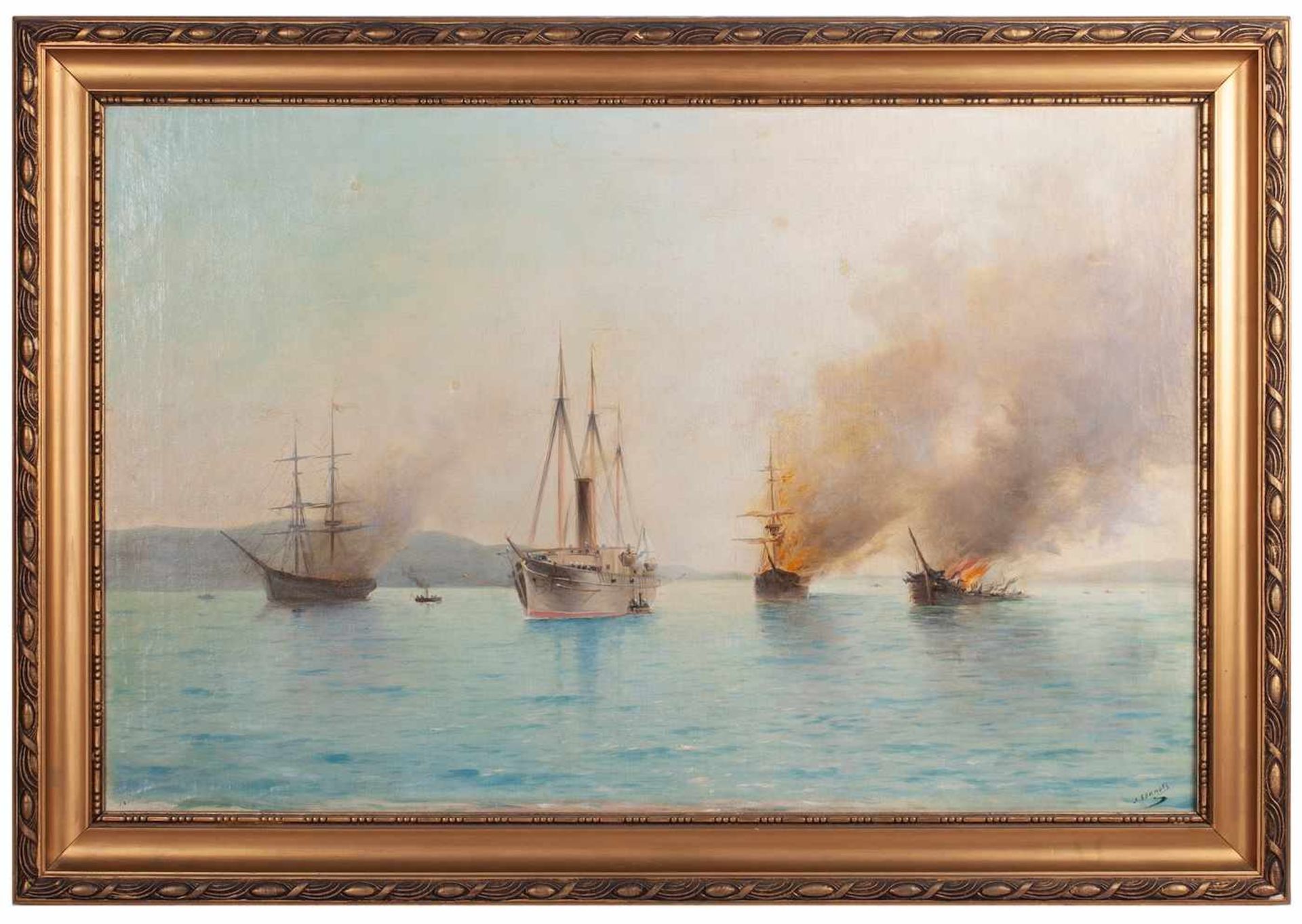 L. Blinov, a copy of the Lev Lagorio paintingLeonid Blinov, a copy of the Lev Lagorio painting "