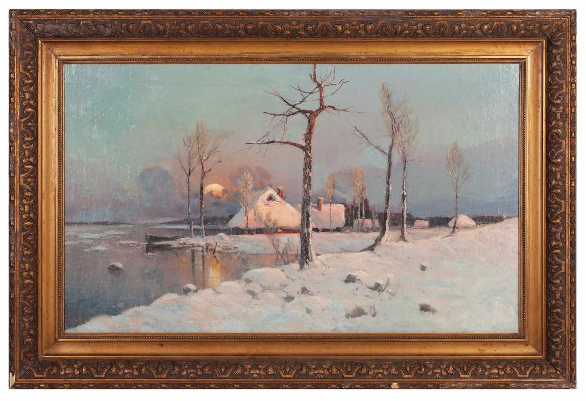 Julius von Klever studio “Winter Landscape”Julius von Klever studio “Winter Landscape”. Oil on