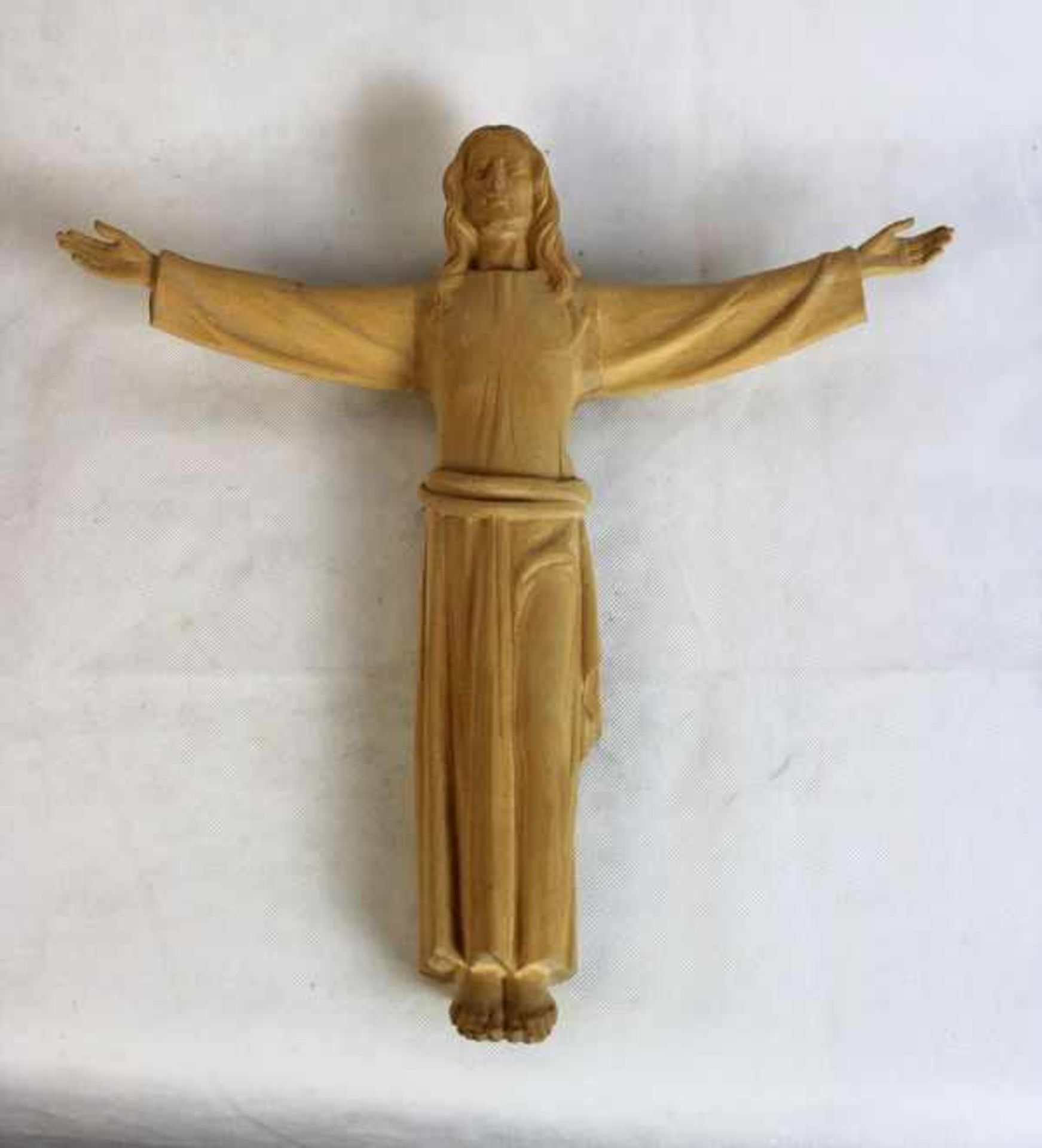Skulptur Jesus segnendHolz, geschnitzt Maße : ca. H. 38 cm