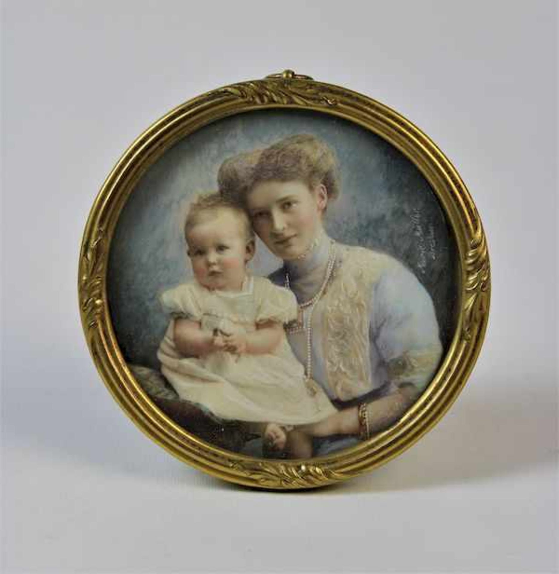 Müller, Maria " Mutter mit Kleinkind " um 1890Aquarell auf Papier r. mittig. signiert " Marie Müller