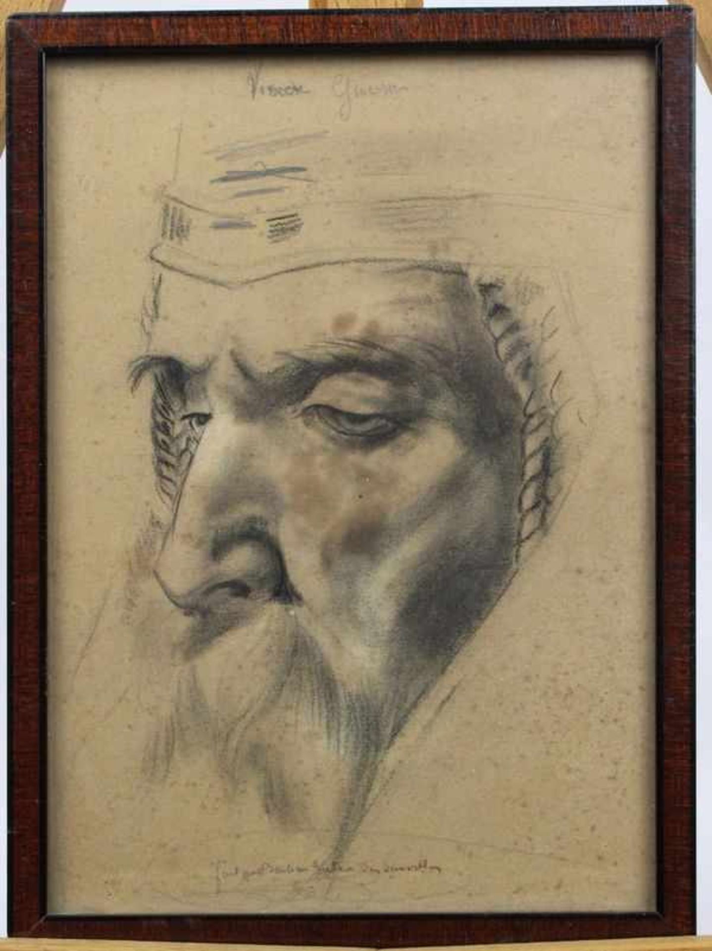 Guerrier, Victor (1893-1968) " Portrait "Bleistift auf Papier oben mittig signiert ca. 20 x 14 cm
