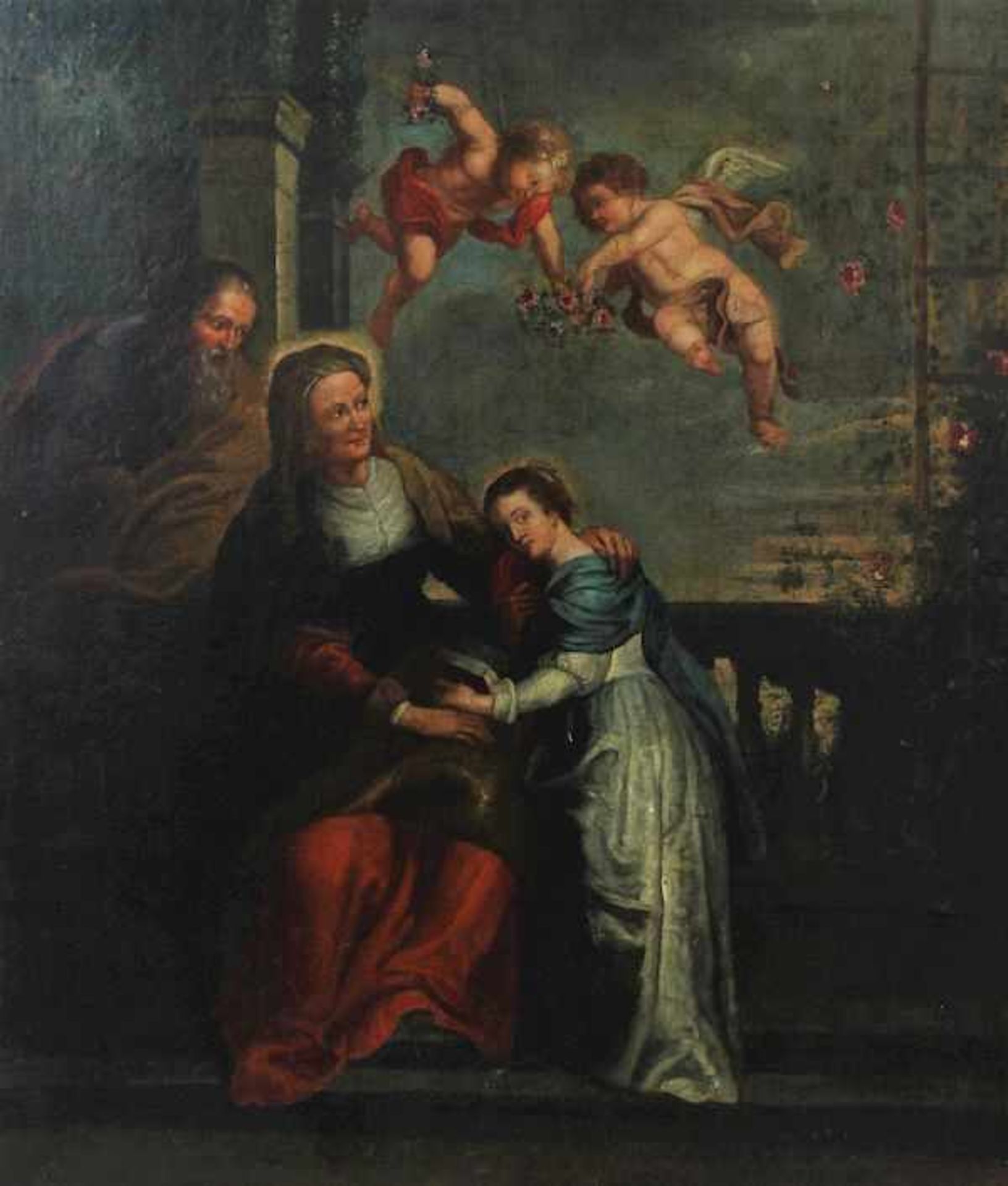 Werkstatt des Peter Paul Rubens (flämisch 1577 - 1640)" Unterrichtung der Heiligen Maria durch die