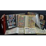 Stamps - seven stockbooks, Europe and USA, Spain, Norway, Luxembourg, Italy, Switzerland, etc.