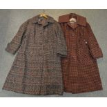 Two lady's vintage tweed coats,