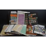 Stamps - GB and world stamps with full sheets, albums,