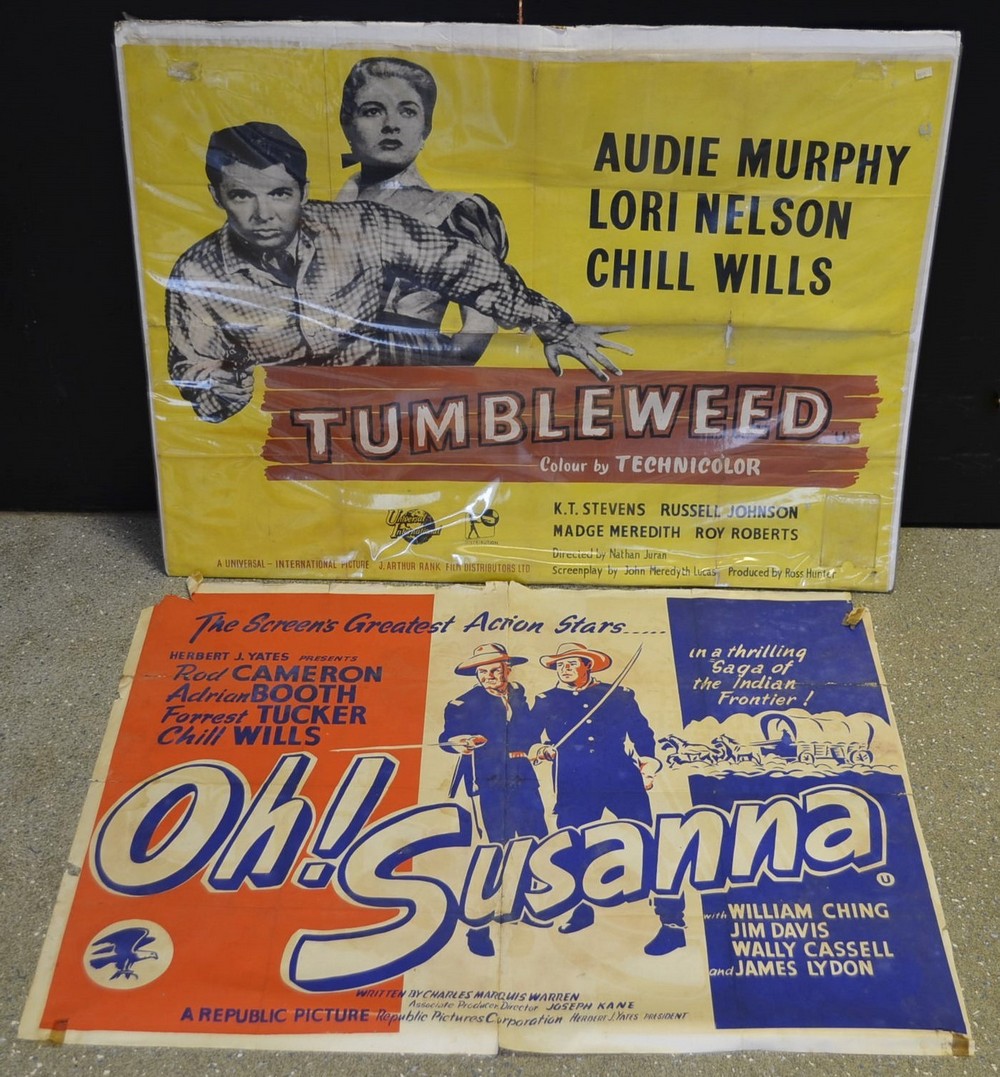 Film Posters - Oh! Susanna, starring Rod Cameron, Adrian Booth, Forrest Tucker, Chill Wills,