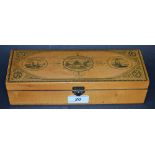 A Victorian Mauchline-type transfer printed rectangular box,