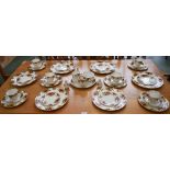 A Royal Albert Old Country Roses pattern tea service, for six, comprising dinner plates,