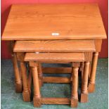 An elm nest of three tables