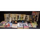 Music Memorabilia - a box of rock/popular music magazines, fanzines, books,