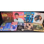 Vinyl Records - LP's and singles, Elvis Presley, including boxed singles sets,