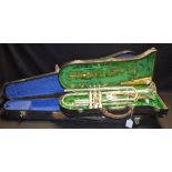 An Elkhart True Tone trumpet, 203845, cased,