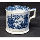 A Staffordshire blue and white Nanking pattern mug, c.