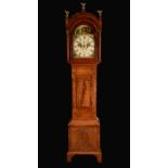 A William IV Welsh flame mahogany longcase clock, 33.