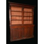 A Victorian mahogany library bookcase,