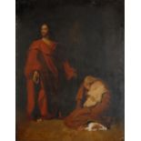 David Macliss (19th century) Jesus Christ and Mary Magdalene signed, dated 1869, oil on canvas,