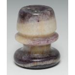 A Blue John desk weight,