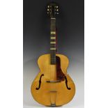 A Zenith archtop six-string acoustic jazz guitar, faux tortoiseshell scratchplate, serial no.