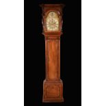 An early George III Rococo mahogany longcase clock, 30.