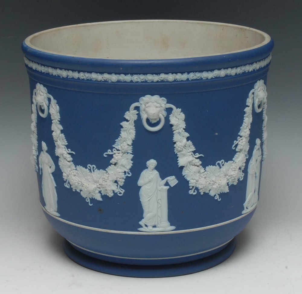 A large Wedgwood Jasperware jardiniere,