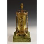 A substantial 19th century Japanesque bronze table lamp,