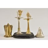 Christopher Nigel Lawrence - a parcel-gilt silver Royal commemorative double surprise mushroom,