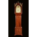 **Amended discription this is a 30 hour clock**A George III mahogany longcase clock,