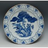 An 18th century Delft charger,