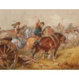 Charles Cattermole (1832-1900) Forward The Guns signed, watercolour, 45cm x 58.