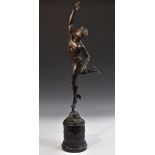 After Giambologna (19th century), a dark patinated bronze, of Giambologna,