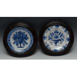 An 18th century Dutch Delft circular plate,