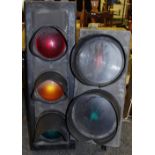 A contemporary roadside traffic light;