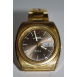 Omega Megaquartz 30KHz Geneve gold plated gentleman's watch,