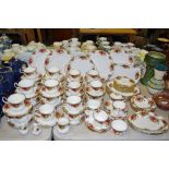 Royal Albert Old Country Roses tea and dinner ware inc, dinner plates, bowls,
