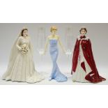 A Royal Worcester figure 'In Celebration of the Queens 80th birthday 2006' dressed in the robes of
