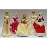A Royal Doulton Pretty Ladies series ''Winter'' HN5314; others Spring HN5321,
