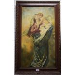 Continental School (early 20th century) Madonna and Child oil on canvas,