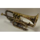 A Besson and Son silver plates Class A cornet,