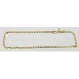 A 9ct gold curb necklace 8g gross